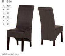 #1506 Dining chair in stof dark grey $ 108