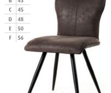 1513-Dining chair in stoff material in grey color $146