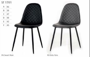 #1701 Dining chair in PU black or grey $ 60