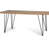 Dining table made by acacia wood and metal legs  200x100x76 cm $768