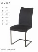 #2007 Dining chair in black velvet $ 79