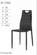#1703 Dining chair in black PU $ 79