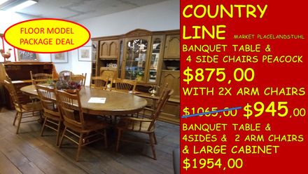 COUNTRY LINE PACKAGE DEAL BANQUET TABLE