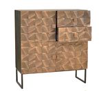 Copper 3 doors 2 drawers  highboard 110x100x42 cm $1440