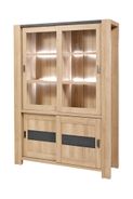Hermes china cabinet with lights 141x200x46 cm $599