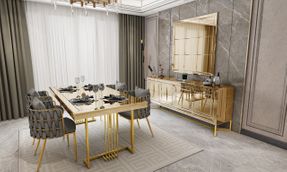 ICON GOLD DINING ROOM