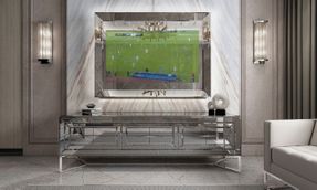 ICON SILVER TV-UNIT + WALL FRAME