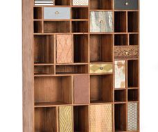 Mumbai bookcase in Mango wood 200x115x30cm $2436