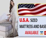 US SIZE MATTRESS AND BASES