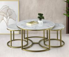 OLLIN GOLD marble top coffee table $990