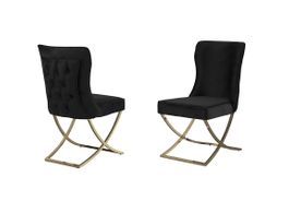Retro black velvet chair $ 209