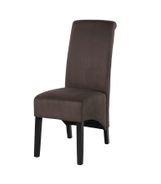 #1506 Dining chair in dark grey stoff $108