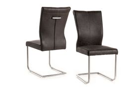 #1601 Dining chair in stoff grey $154