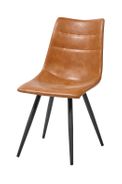#1804 Dining chair in cognac PU $89