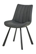 #1913 Dining chair in vintage anthracite PU $140