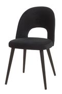 #2002 Dining chair in black stoff $99