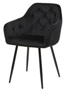 #2004 Dining chair in stoff black $108