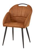 #2005 Dining chair in stoff cognac $164