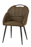 #2005 Dining chair in stoff moss green $164
