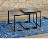 Set of 2 squared coffee tables $419