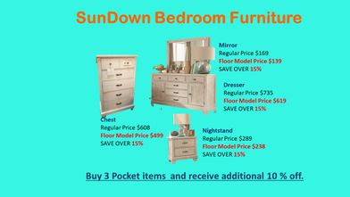 SunDown Furniture Pieces