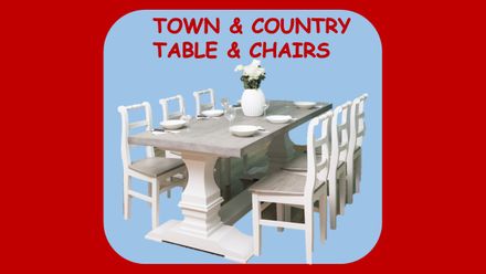 e TOWN & COUNTRY Table & Chairs