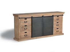 6 drawers 2 sliding door sideboard 85x190x40 cm $1360